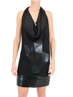 TROSMAN - PRINTED DRESS - BLACK