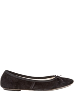 SUZIE MAS - SUEDE BALLERINA FLATS