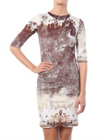 LEITMOTIV - KLEID WOLKEN DRUCK IM MILANO STITCH