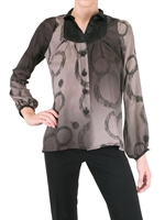GOODBYE LIAM - SILK CREPE AND CHIFFON SHIRT