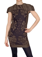 MICHAEL ANGEL - KLEID IN SEIDE UND NEOPRENE