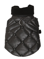 CHARLOTTENBORG - DOG DOWN JACKET FASHION EXTRA - BLACK
