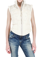 CHARLOTTENBORG - PIUMINO SMANICATO ELISABETTA - BIANCO SPORCO