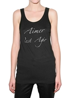 ANN DEMEULEMEESTER - JERSEY PRINT TANK TOP
