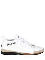 DSQUARED - PATENT PIPING MESH AND SUEDE SNEAKERS