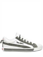 DSQUARED - LOGO EMBROIDERY CALFSKIN SNEAKERS