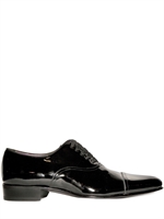 MAX VERRE - PATENT CALFSKIN DERBY LACE-UP SHOES