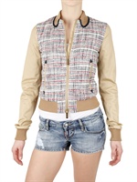 DSQUARED - TWILL AND BOUCLÈ JACKET