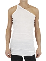 RICK OWENS - COTTON JERSEY ASYMMETRICAL TOP