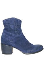 ROCCO PISTOLESI - 50MM PERFORATED CALFSKIN LOW BOOTS