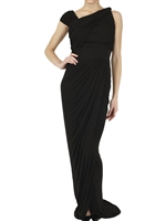 GIAMBATTISTA VALLI - LONG FLUID JERSEY DRESS