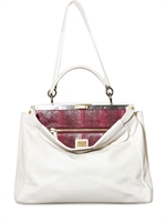 FENDI - PEEK A BOO REGULAR PYTHON TOP HANDLE