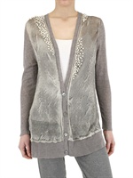 AVIU - LUREX KNIT CARDIGAN VEST