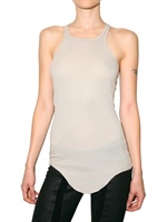 RICK OWENS - RIBBED JERSEY TANK TOP