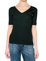 DSQUARED - T-SHIRT STICKEREI AUF JERSEY