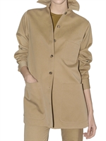 SALVATORE FERRAGAMO - TWILL COTTON JACKET SHIRT