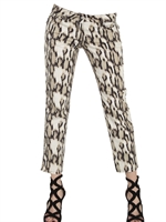 JUST CAVALLI - HOSEN PRINT STRETCH GABARDINE