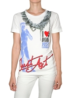 JUST CAVALLI - T-SHIRT DAVID PRINT AUF JERSEY