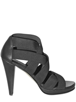 STUART WEITZMAN - 100MM ELASTICATED CRISSCROSS SANDALS
