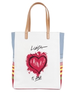LUISA VIA ROMA - TOTE LIMIT.ED LUISA LOVES YOU AUF CANAVAS - MULTI