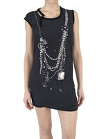 INSIDEOUT - SILK CREPE AND JERSEY DRESS