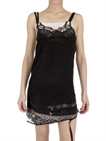 INSIDEOUT - SILK CREPE AND JERSEY SLIP DRESS
