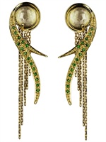 ANA DE COSTA - ORECCHINI D'ORO CON CRISTALLI
