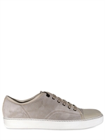 LANVIN - SUEDE AND PATENT CALF SNEAKERS