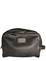 DOLCE & GABBANA - SMALL TEXTURED NAPPA TOILETRY BAG