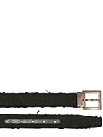 DOLCE & GABBANA - CINTURA DI CANVAS 3CM DISTRESSED