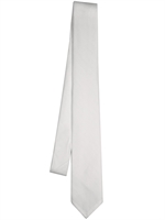 DOLCE & GABBANA - 4CM SILK TWILL TIE - WHITE