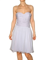 GALLIANO - KLEID IN CRINKLED CHIFFON