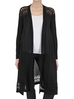 LES COPAINS - COTTON CREPE JERSEY SWEATER