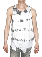 PLEASURE PRINCIPLE - COTTON JERSEY AND CHIFFON TANK TOP
