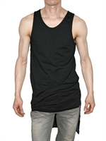PLEASURE PRINCIPLE - COTTON JERSEY CHIFFON TANK TOP