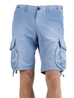 MASON'S - BROKEN COTTON CANVAS CARGO SHORTS