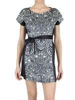 ORION - KLEID IM SATIN PRINT