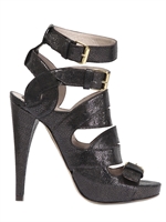 GIANNA MELIANI - 130MM PRINTED CALF ANKLE SANDALS