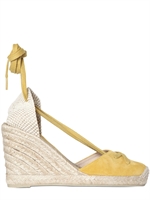 SARAH SUMMER - 80MM SUEDE ESPADRILLE WEDGES