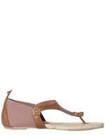 SARAH SUMMER - CALF ELASTIC BAND THONG FLATS