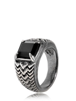 EMANUELE BICOCCHI - RING IN SILBER MIT ONICE PERLE