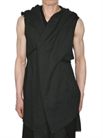CLAUDE MAUS - GILET DI COTONE LAVATO