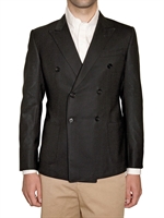 BAND OF OUTSIDERS - DOUBLE BREASTED HONEYCOMB WOOL JACKET