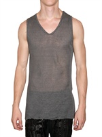 BR.UNO - RAW CUT SEMISHEER LINEN KNIT VEST