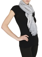 MARUCELLI - SILK GEORGETTE AND LACE SCARF