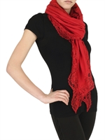 MARUCELLI - JERSEY AND LACE SCARF