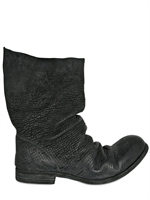 A DICIANNOVEVENTITRE - TEXTURED HORSEHIDE PULL ON BOOTS