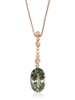 ANTONINI - GREEN AMETHYST AND DIAMONDS NECKLACE