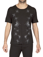 COMEFORBREAKFAST - SPIDERS PRINTED JERSEY T-SHIRT