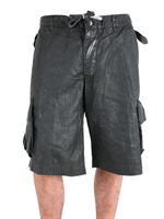 M-OJO RISIN' - WAXED POPLIN CARGO SHORTS
